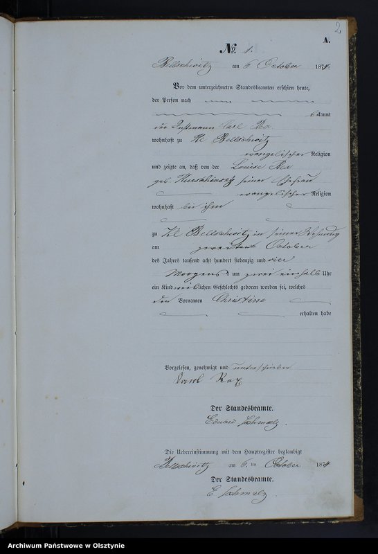 Obraz z jednostki "Geburts-Neben-Register Nr 1 - 27"