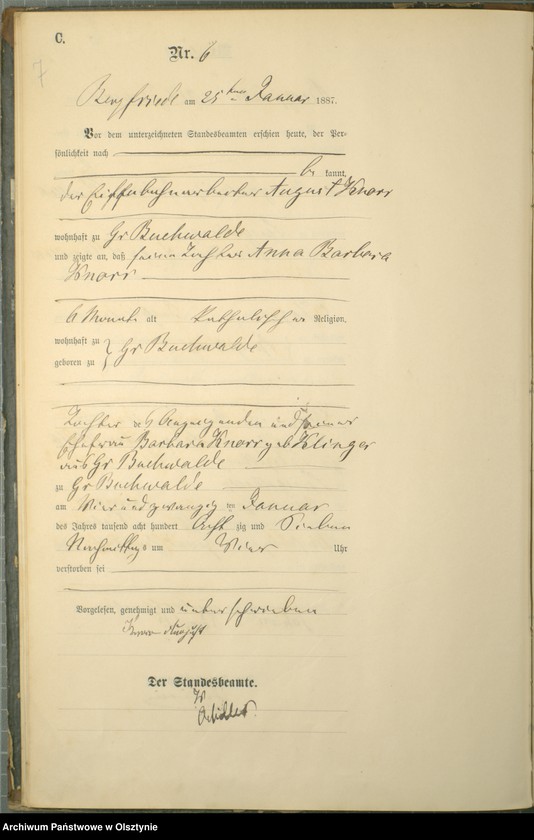 image.from.unit.number "Sterbe-Haupt-Register Nr 1 - 65"