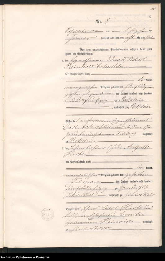 Obraz 18 z jednostki "Księga małżeństw"