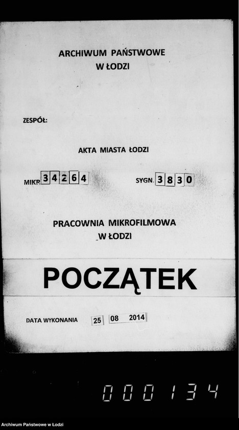 Obraz 1 z jednostki "O raspredelenji v pol´zu balagotvoritel´nych zavedenji mjasa konfiskovannago v lodzinskoj skotobojne"