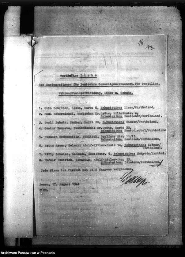 Obraz 20 z jednostki "Aktion Warschau - Hauptakten I (Łupy wojenne zdobyte podczas powstania warszawskiego"