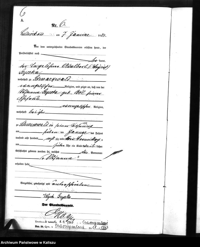 Obraz 9 z jednostki "[Księga urodzeń]"