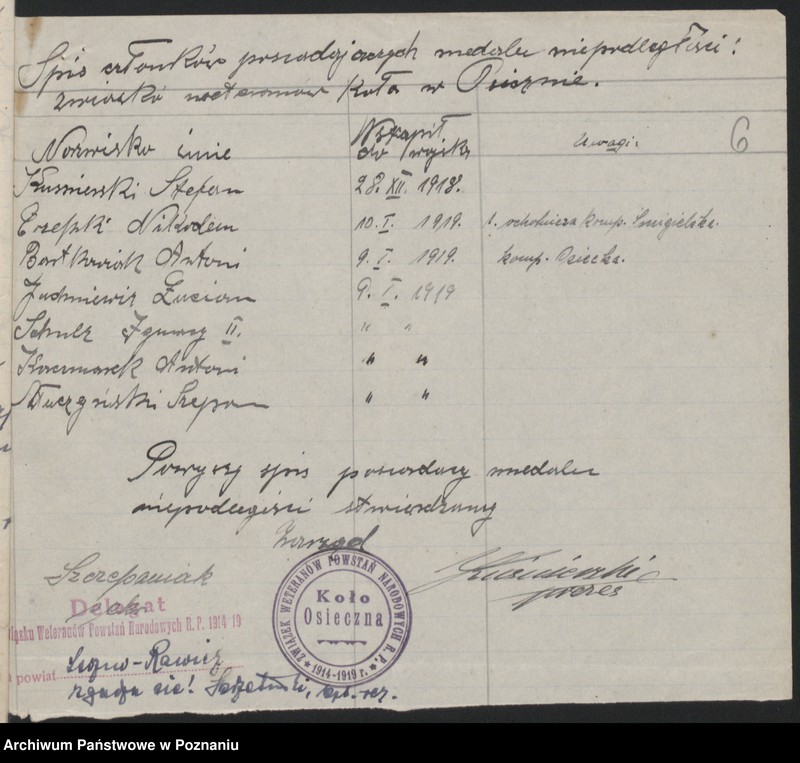 Obraz 11 z jednostki "Osieczna, powiat Leszno - akta koła."
