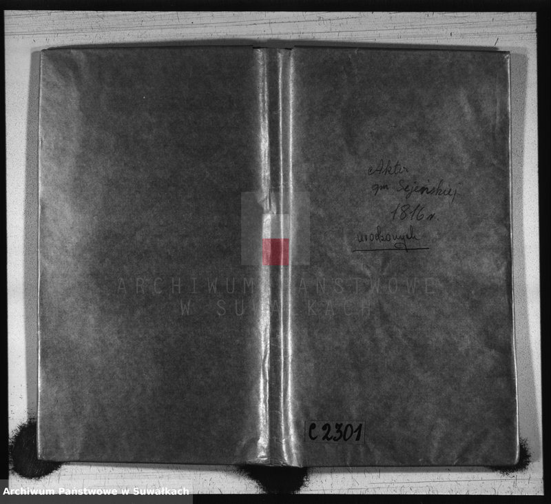image.from.unit.number "Akta stanu cywilnego urodzonych w gminie seyneńskiey od 1-go stycznia 1816 roku."