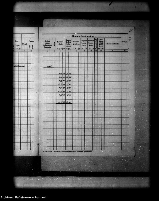 Obraz 11 z jednostki "Ostateczny rejestr pomiarowy gromady Mochle powiatu bydgoskiego"
