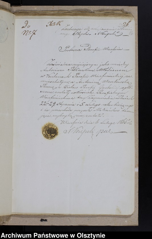 image.from.unit.number "Annexa Ślubów z Parafij Grzebskiey z Roku 1865"