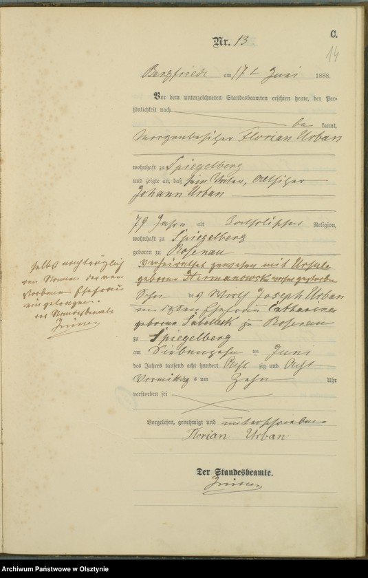 image.from.unit.number "Sterbe-Haupt-Register Nr 1 - 46"