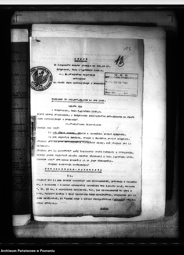 Obraz 19 z jednostki "Prawo przedkupu do majętności Czarnówka powiat bydgoski"