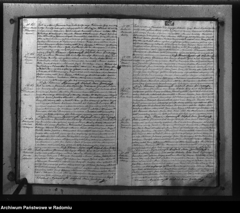 image.from.unit.number "Akta urodzonych, małzeństwa i zeyścia gminy i parafii Głowaczewskiwy w roku 1839"