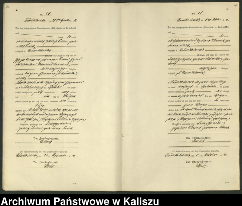 Obraz 15 z jednostki "[Księga urodzeń]"