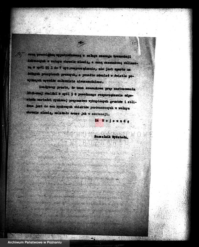 Obraz 19 z jednostki "/Sprawy parcelacyjne - powiat wyrzyski/"