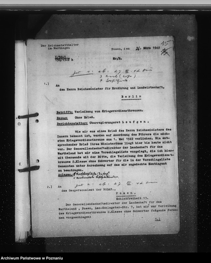 Obraz 19 z jednostki "Kriegsverdienstkreuze- Abteilung IV"