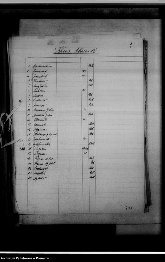 Obraz 5 z jednostki "Einziehungsprotokolle [ksiąg kościelnych] Kreis Obornik [powiat obornicki]"