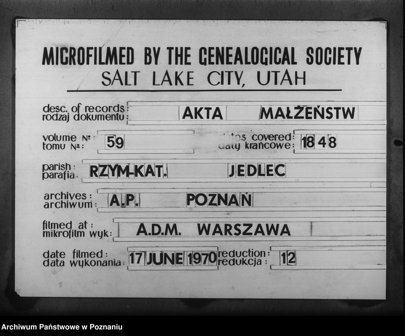 Obraz 5 z jednostki "Duplikat małżeństw"