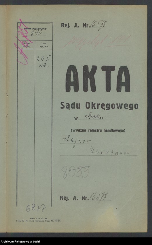 Obraz 2 z jednostki "Lejzor Uberbaum- sprzedaż manufaktury bawełnianej"
