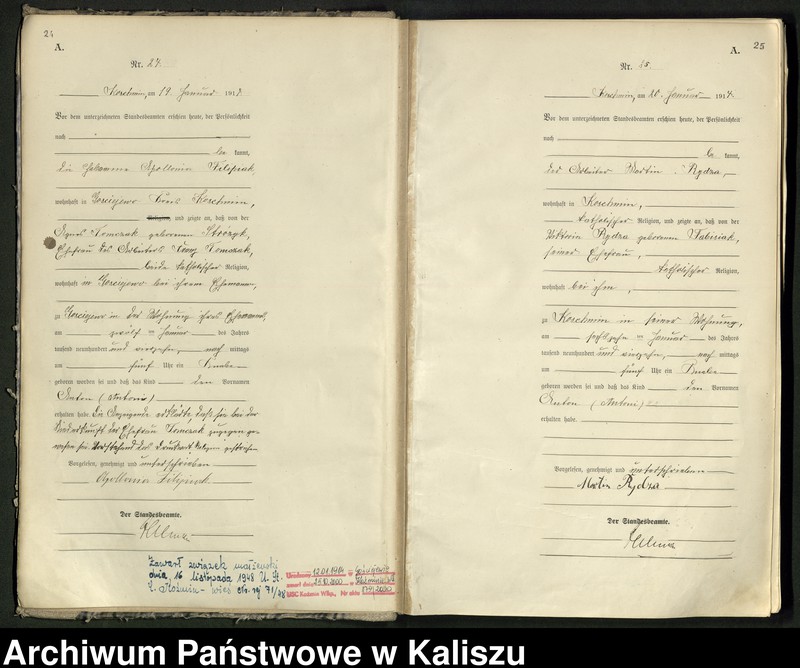 Obraz 16 z jednostki "[Księga urodzeń]"