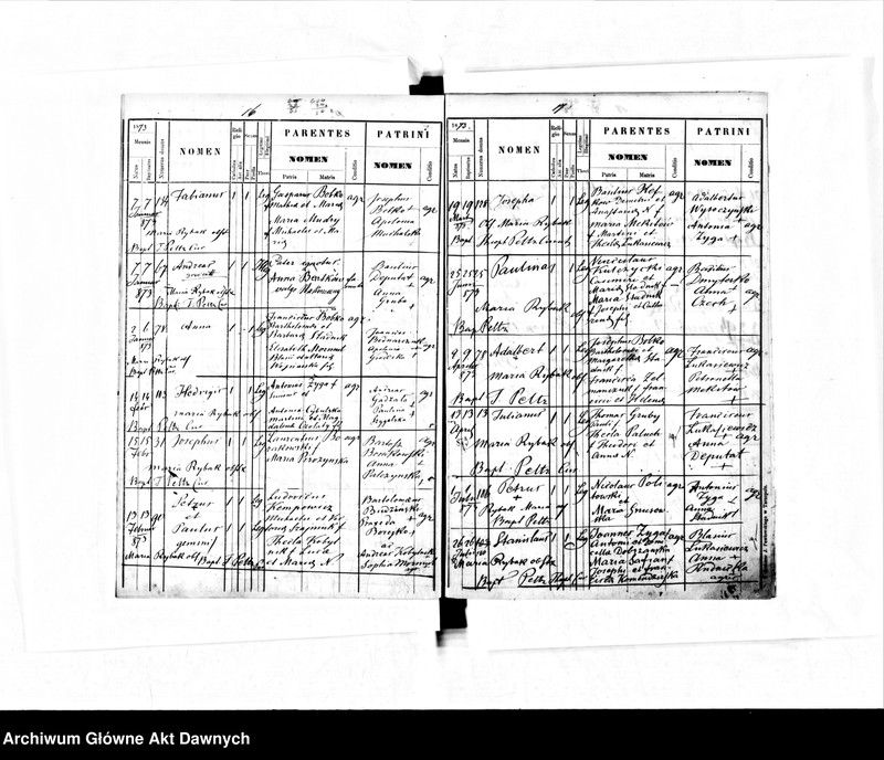 image.from.unit.number "Parafia: Baworów. Dekanat: Tarnopol. Księga metrykalna urodzeń dla wsi Grabowiec."