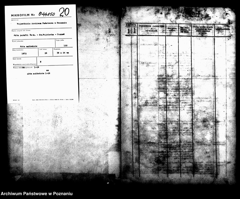 Obraz 3 z jednostki "Księga małżeństw"