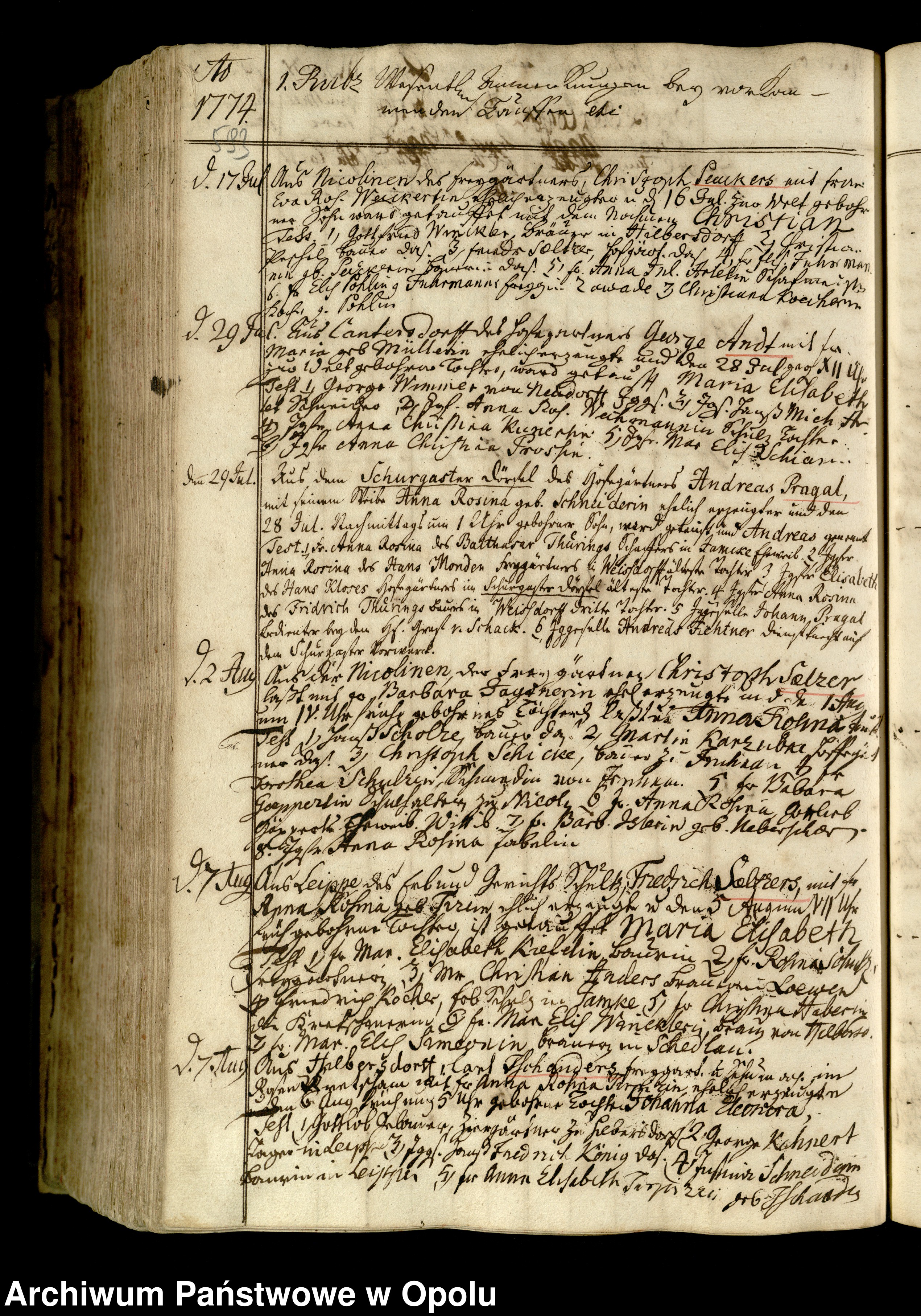 Skan z jednostki: Taufbuch 1765-1776 Bd. IV