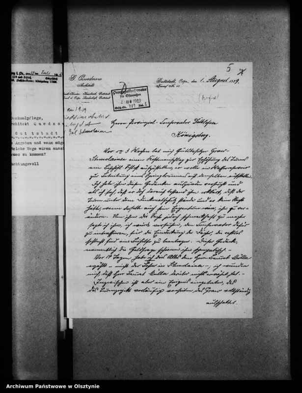 image.from.unit.number "Schmolainen, Torturm und Schloss"