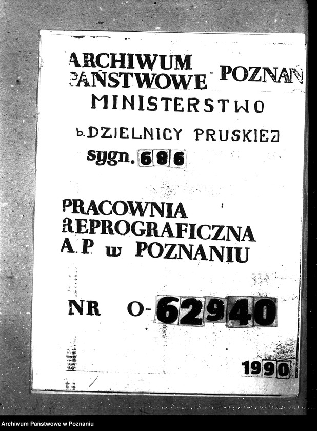 Obraz 1 z jednostki "Opcje, sprawy kolonizacyjne, przewłaszczenia, eksmisje kolonistów [organizacyjne i parcelacyjne]"