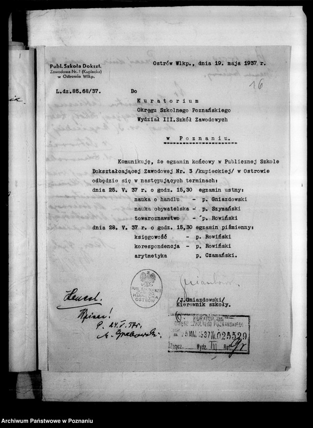 image.from.unit.number "Publiczna Szkoła Dokształcająca Zawodowa Nr. 3 [kupiecka] - Ostrów Wielkopolski"