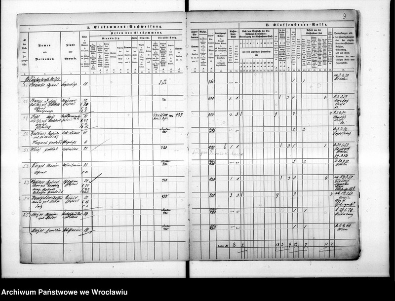 image.from.unit.number "Klassensteuerrolle nebst Eikommens - Nachweisung"