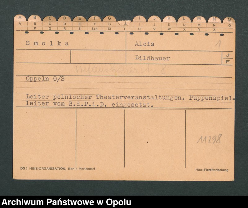 Obraz 4 z kolekcji "Uczestnicy I-go Kongresu Polaków w Niemczech odnotowani w aktach opolskiego gestapo"