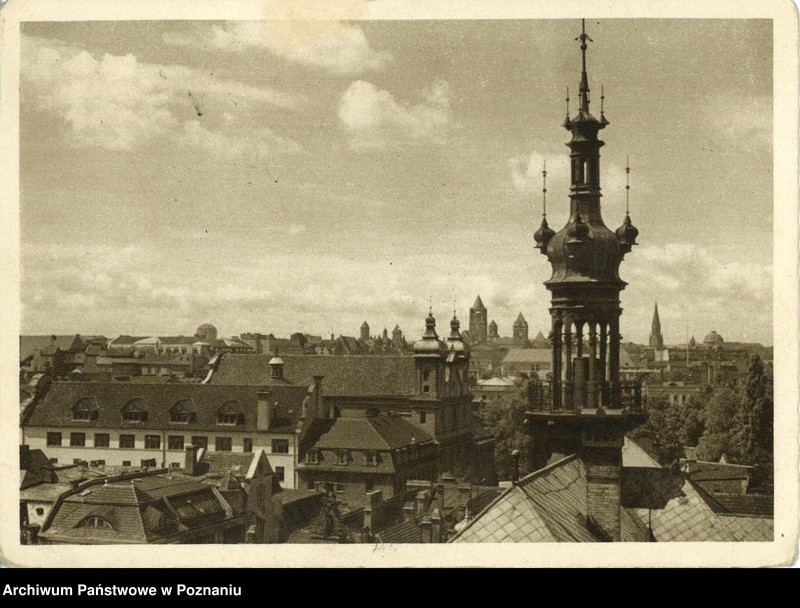 Obraz 1 z jednostki "Posen [Poznań] - Blick vom Rathaustrum [widok z wieży ratuszowej]"