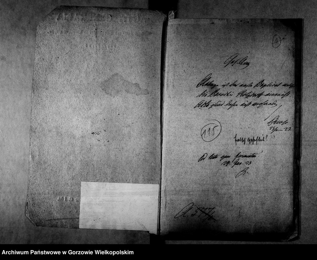 image.from.unit.number "Duplikate der Kirchenbücher von der Parochie Ratzdorf (Racław)"