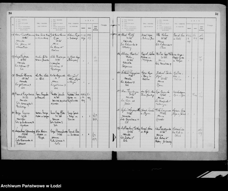Obraz 19 z jednostki "Ksiega ślubów"