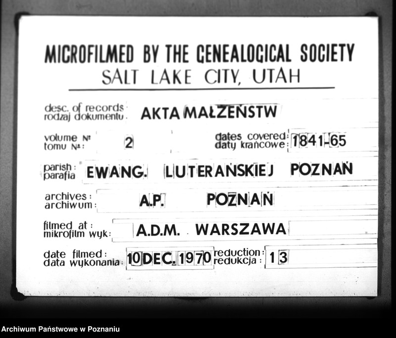 Obraz 1 z jednostki "Księga małżeństw"