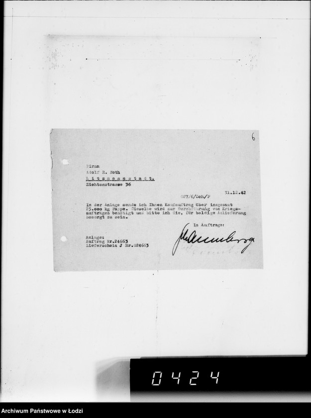 Obraz 10 z jednostki "Ausgehende Tagescopien I 101"