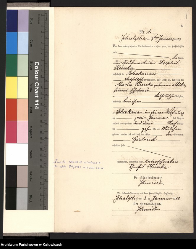 Obraz z jednostki "Księga urodzeń nr 1-98 (1903), 1-118 (1904), 1-108 (1905)"