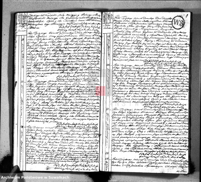image.from.unit.number "Akta urodzonych gminy święto-jeziorskiey od 1-go stycznia 1812"