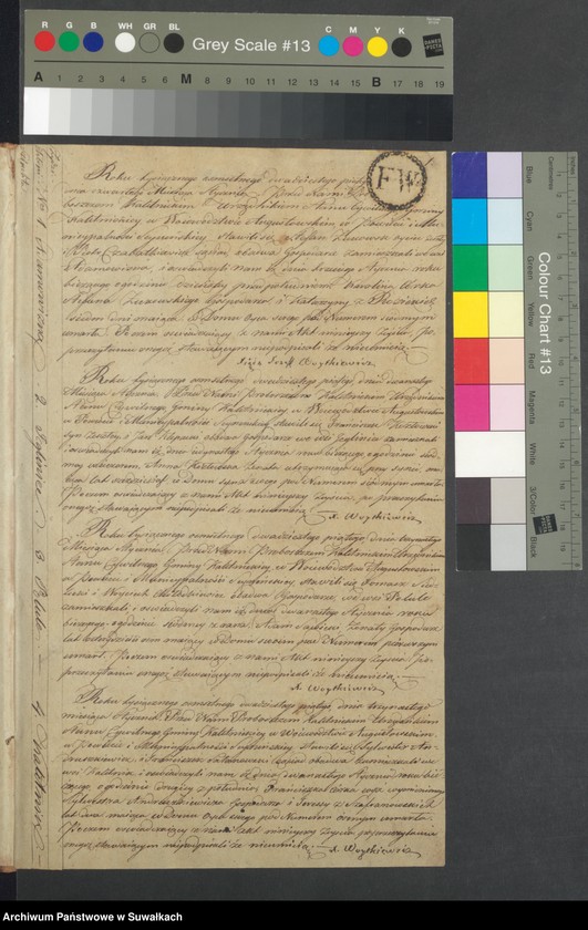 image.from.unit.number "Akta Zeyscia Urzędnika Stanu Cywilnego Gminy Kaletnickiey, od dnia 1-go Stycznia 1825 r. do dni ostatnich Grudnia tegoż Roku."