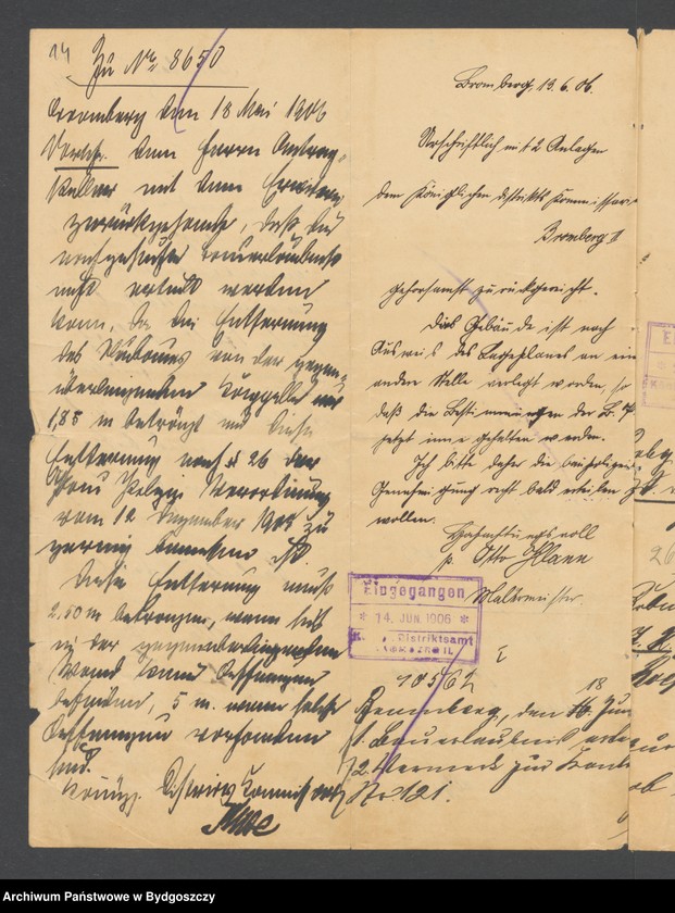 image.from.unit.number "Dom katolicki parkan - budowa; właś. Parafia św. Trójcy; ul. Grenzstr., Plauenerstr. [Wilczak] 2"