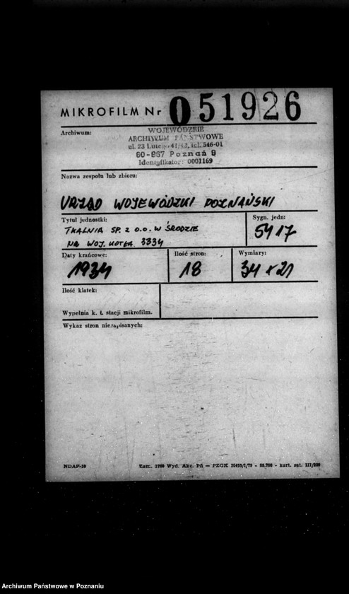 Obraz 2 z jednostki "Tkalnia Spółka z o. o. w Środzie nr woj. 3334"