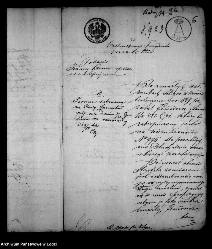 Obraz 10 z jednostki "Akta tyczące się ustanowienia opieki nad nieletnimi Augustem, Karolem, traugotem i Frydrychem Gustawem Zeliger po zmarłym Auguście i Magdalenie z Maszków małżonkach Zeliger"