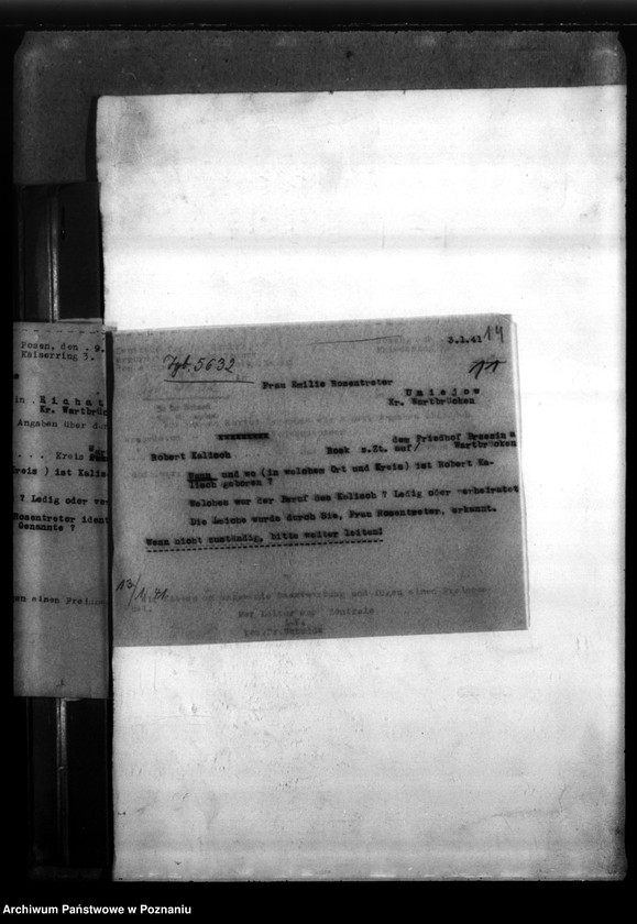 Obraz 18 z jednostki "Robert (August?) Kalisch (Rosko, powiat Chodzież"