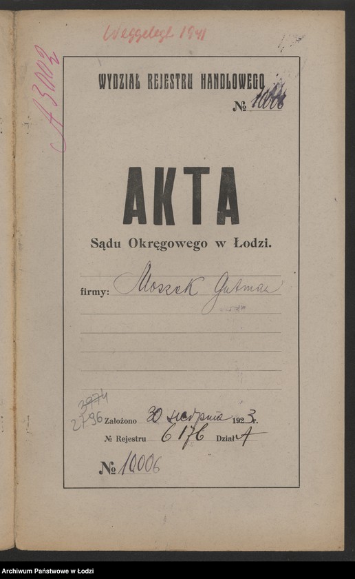 Obraz 2 z jednostki "Moszek Gutman – drobra sprzedaż manufaktury półwełnianej"