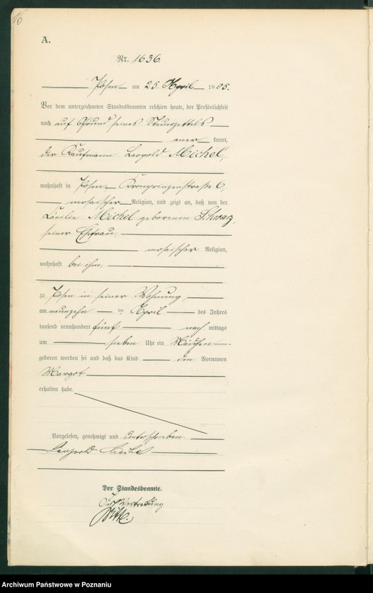 Obraz 18 z jednostki "Księga miejscowa urodzeń tom IV"