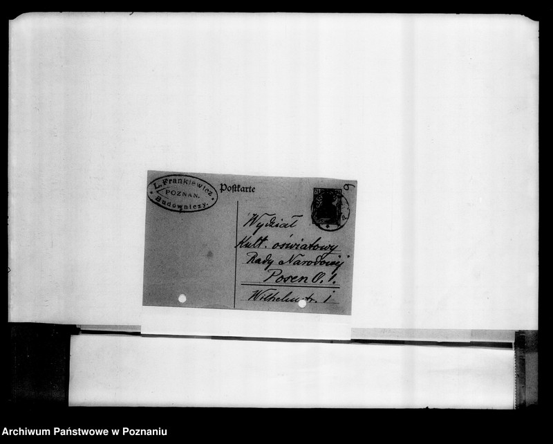 image.from.unit.number "Polskie Archiwum Wojenne- Delegatura w Poznaniu [korespondencja różna.]"