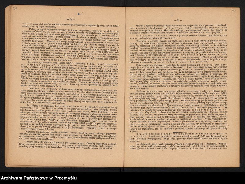image.from.unit.number "Sprawozdanie Dyrektora Gimnazjum Polskiego w Gdańsku za rok szkolny 1931/32"