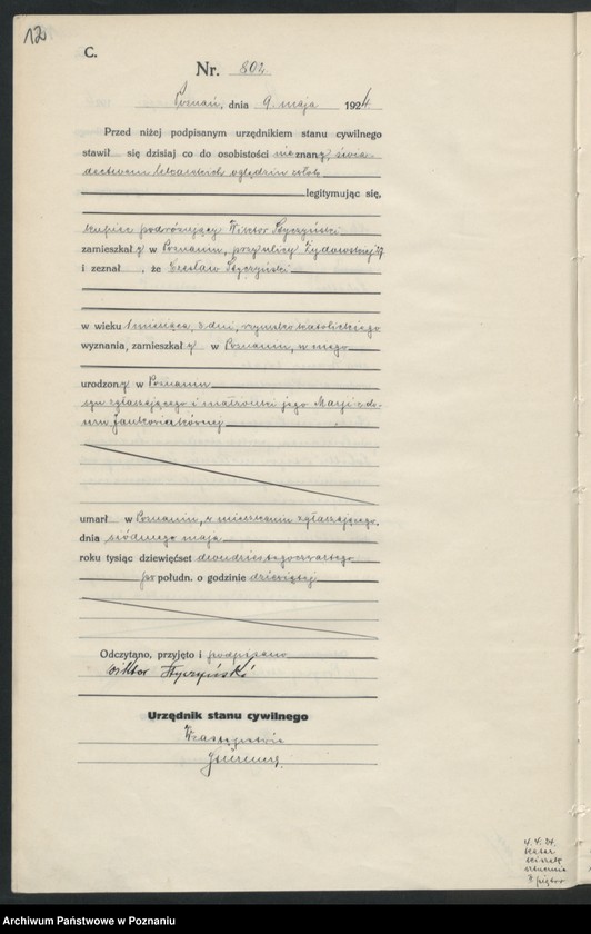 image.from.unit.number "Księga miejscowa zgonów tom II [Rejestr główny zgonów]"