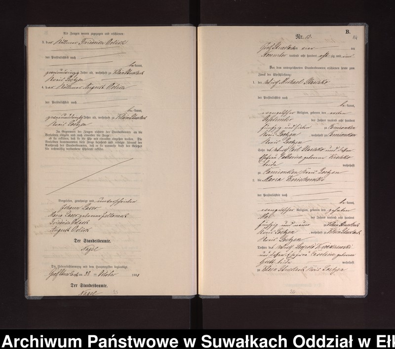 image.from.unit.number "Heiraths-Neben-Register des Preussischen Standes-Amtes Gross Stüerlack Kreis Loetzen"