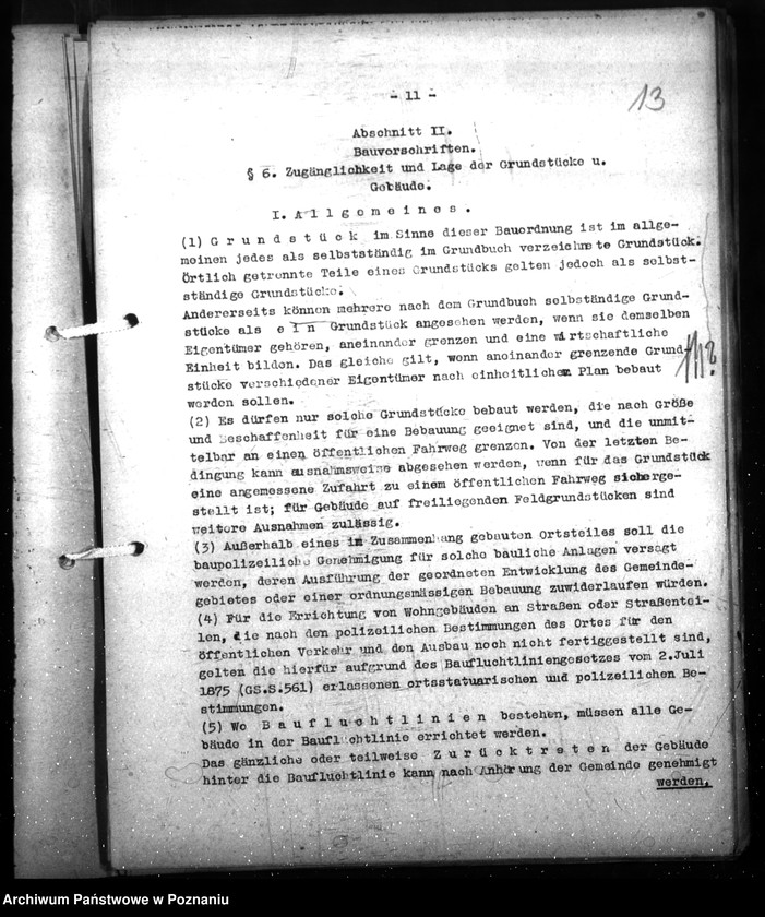 Obraz 17 z jednostki "Zarządzenie w sprawach budowlanych na wsi na terenie okręgu gdańskiego"