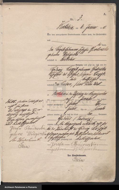 Obraz 6 z jednostki "Geburts-Haupt-Register"