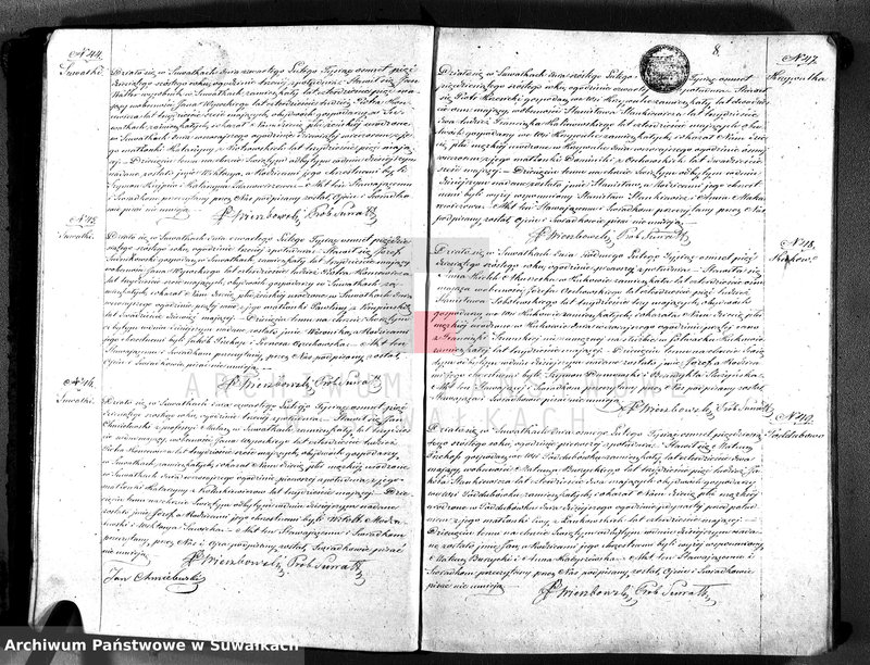 image.from.unit.number "Księga duplikat akt urodzonych, zaślubionych i zmarłych parafii suwalskiej rok 1856"