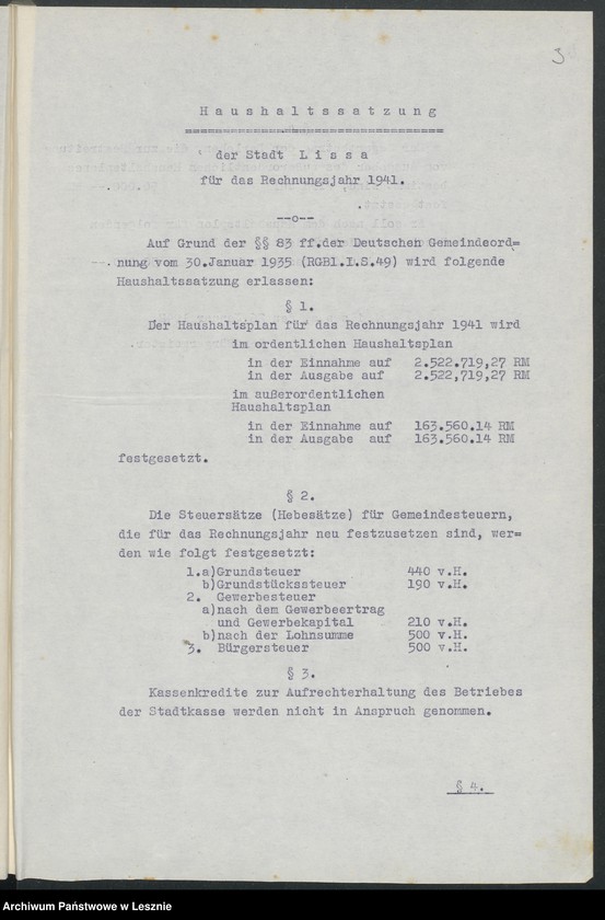 Obraz 6 z jednostki "[Haushaltsplan]"